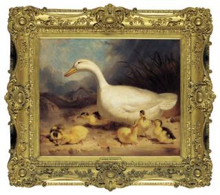 Thomas Woodward - A Duck And Ducklings
