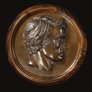 Thomas Woolner (1825-1892), English, 1855 - Portrait Roundel Of Thomas Carlyle