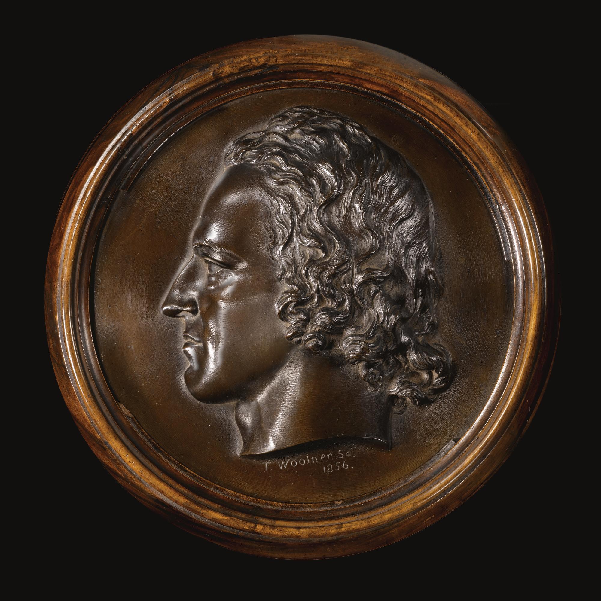 Thomas Woolner - Portrait Roundel Of Alfred, Lord Tennyson