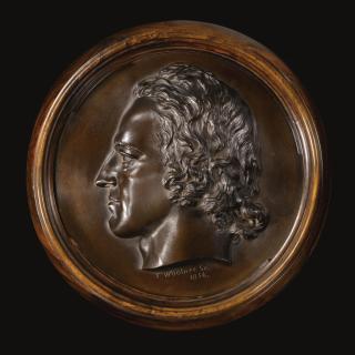 Thomas Woolner - Portrait Roundel Of Alfred, Lord Tennyson