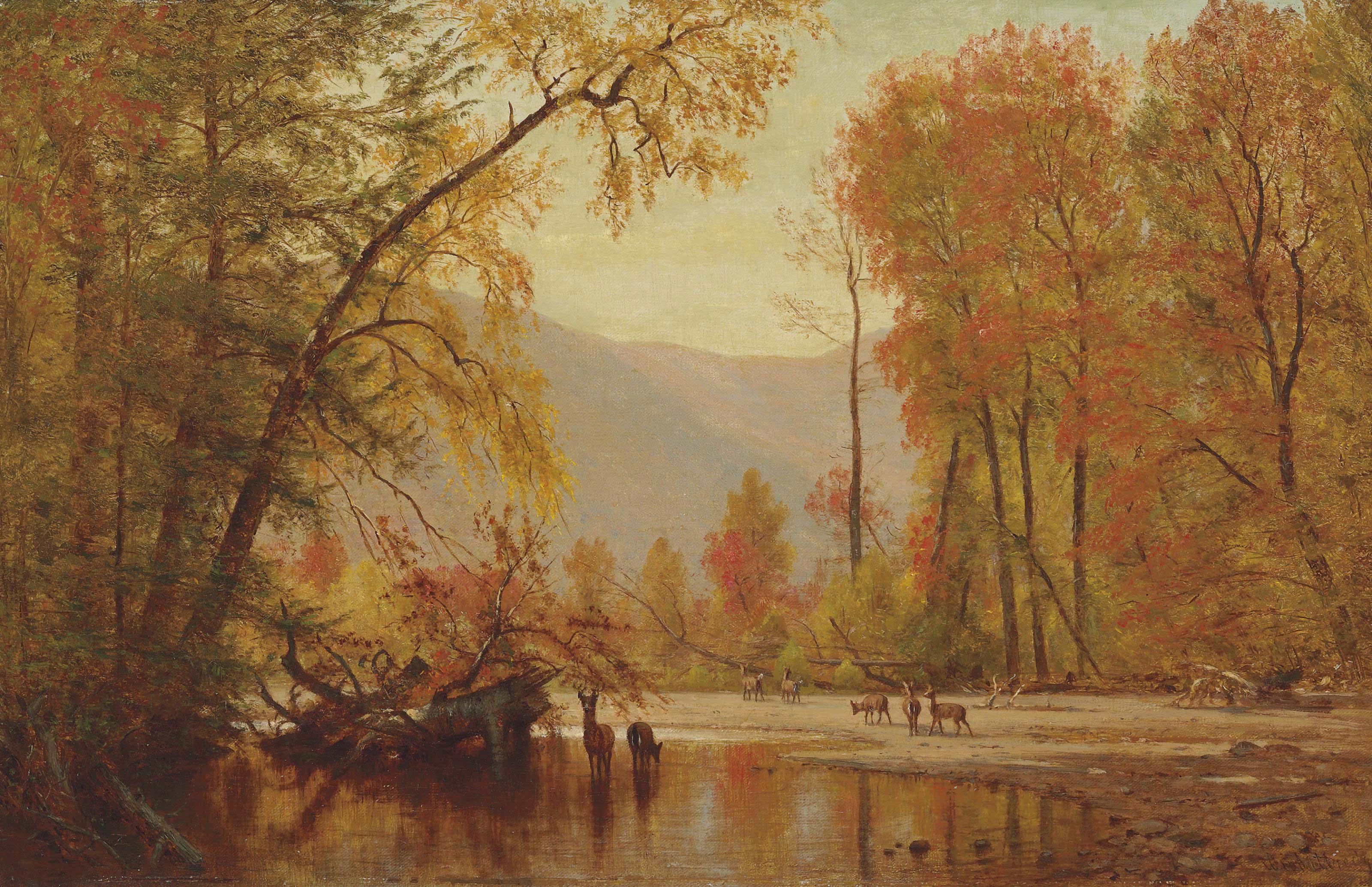 Thomas Worthington Whittredge - Autumn on the Delaware