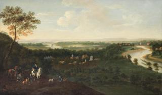 Thomas Wyck - A View Of The Thames Looking Towards Twickenham
