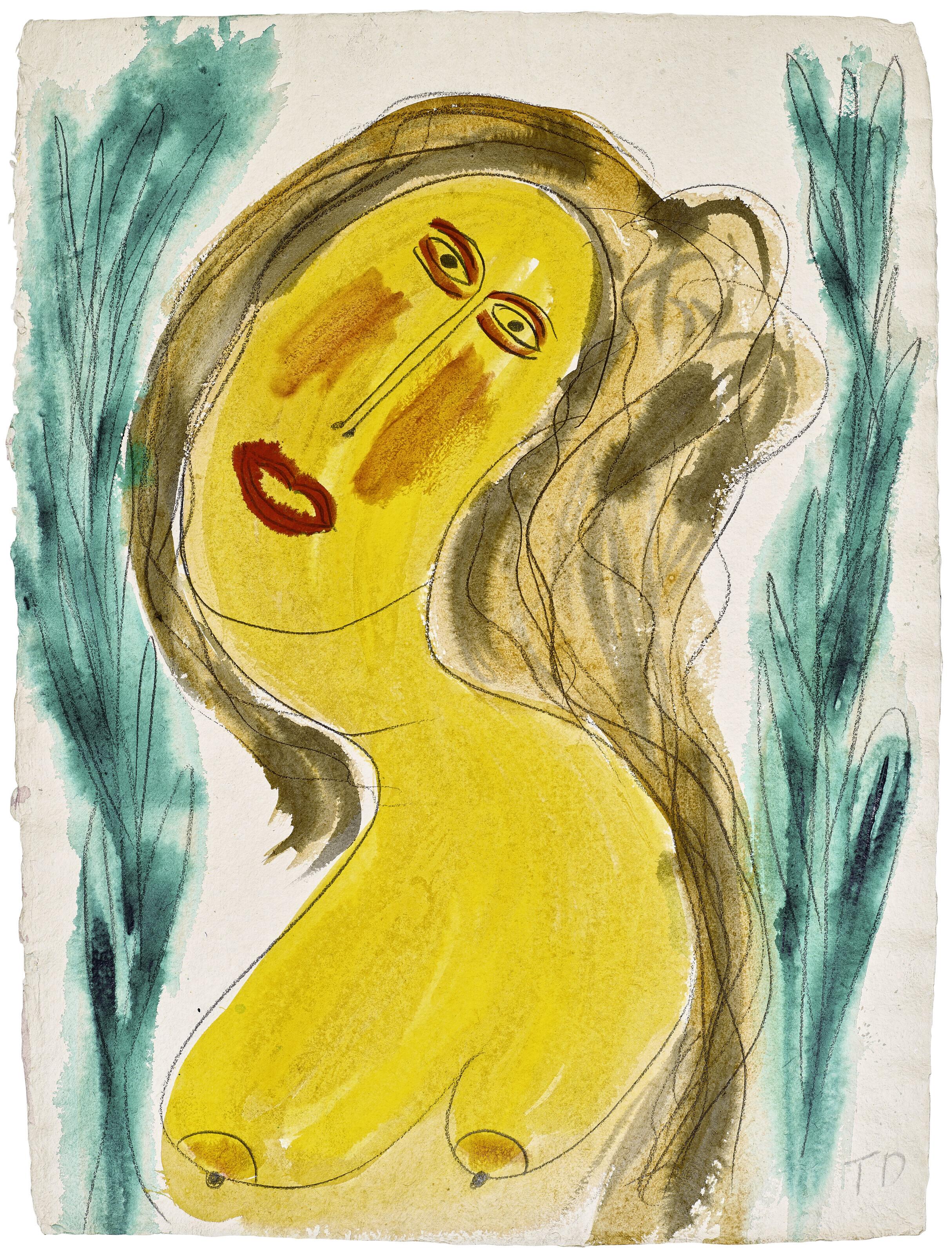 Thornton Dial - Untitled (A Beautiful Movie Star Lady Posing In The Trees)