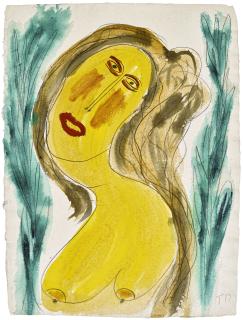 Thornton Dial - Untitled (A Beautiful Movie Star Lady Posing In The Trees)