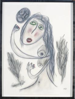 Thornton Dial - Untitled (Female nude)