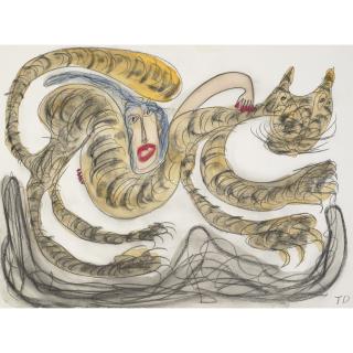 Thornton Dial - Untitled (Lady and Tiger)