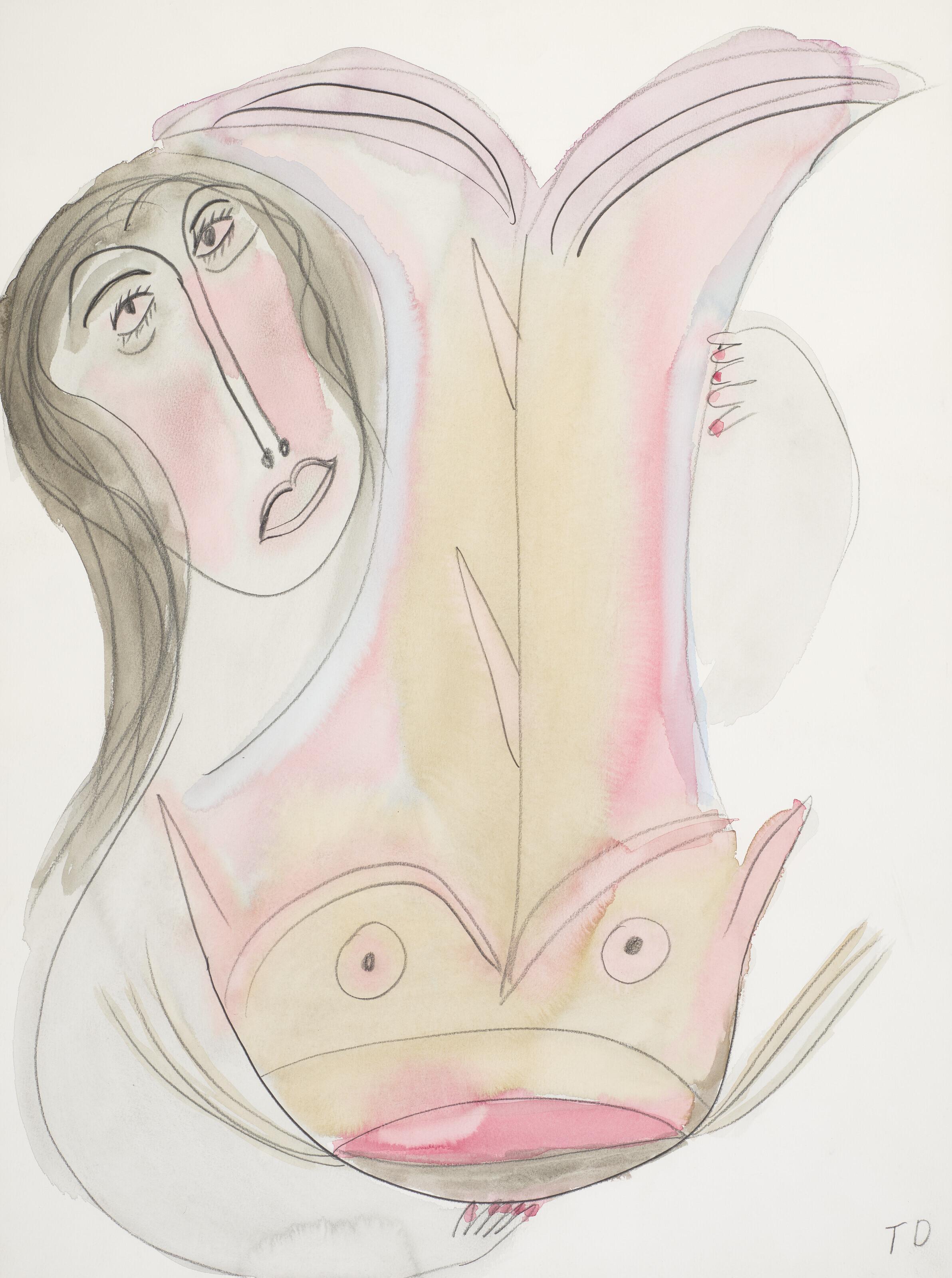 Thornton Dial - Untitled (Woman and Fish)