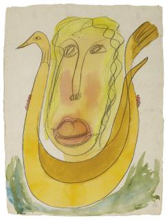 Thornton Dial - Woman Holds a Yellow Bird, early 1990s