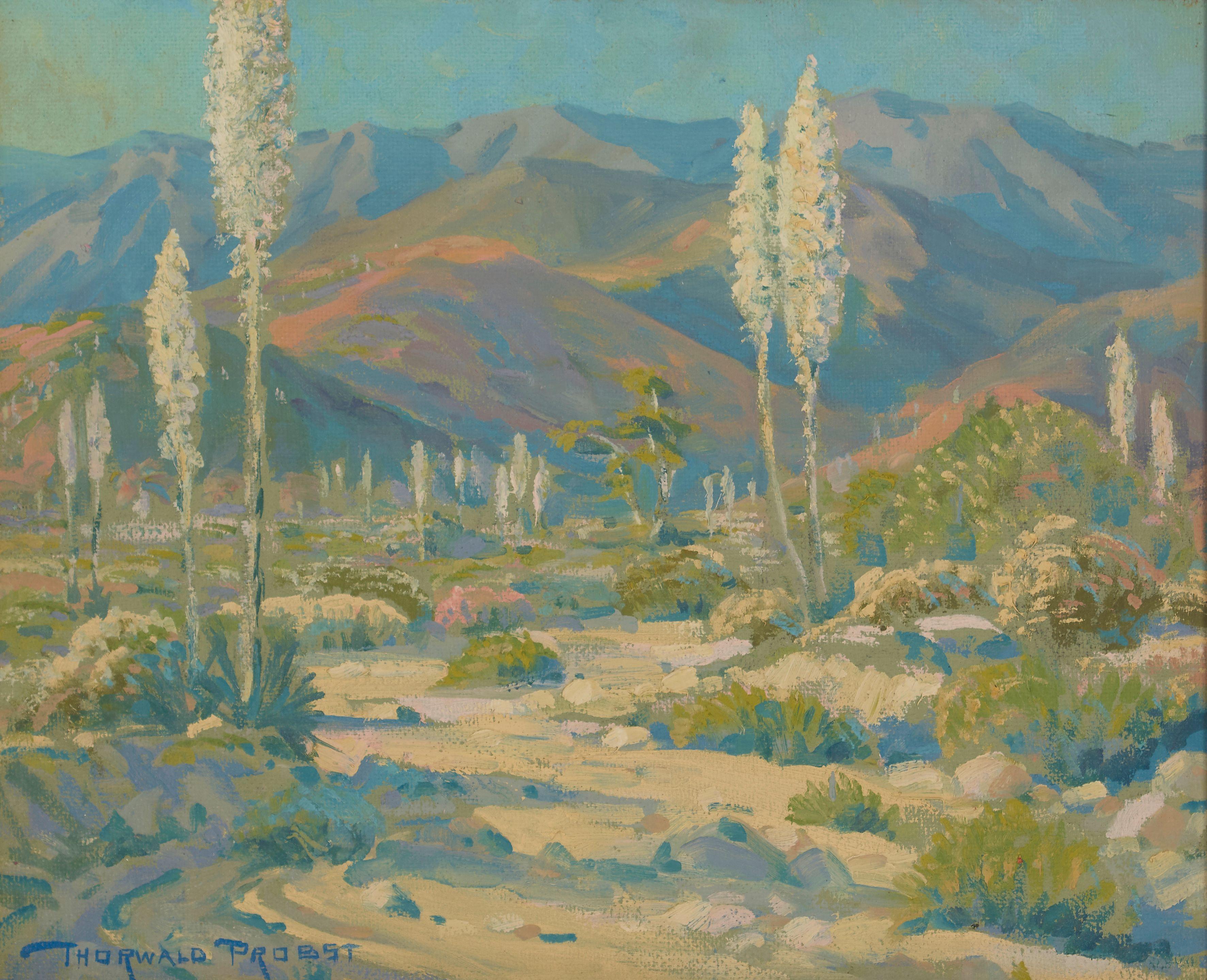 Thorwald Probst - Desert in Bloom 14 x 17 in. framed 23 x 26 in.