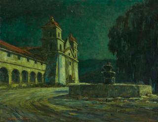 Thorwald Probst - Moonlight, Santa Barbara (Mission Courtyard)