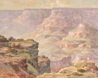 Thorwald Probst - Sunset, Grand Canyon 16 x 20 in. framed 25 x 29 in.