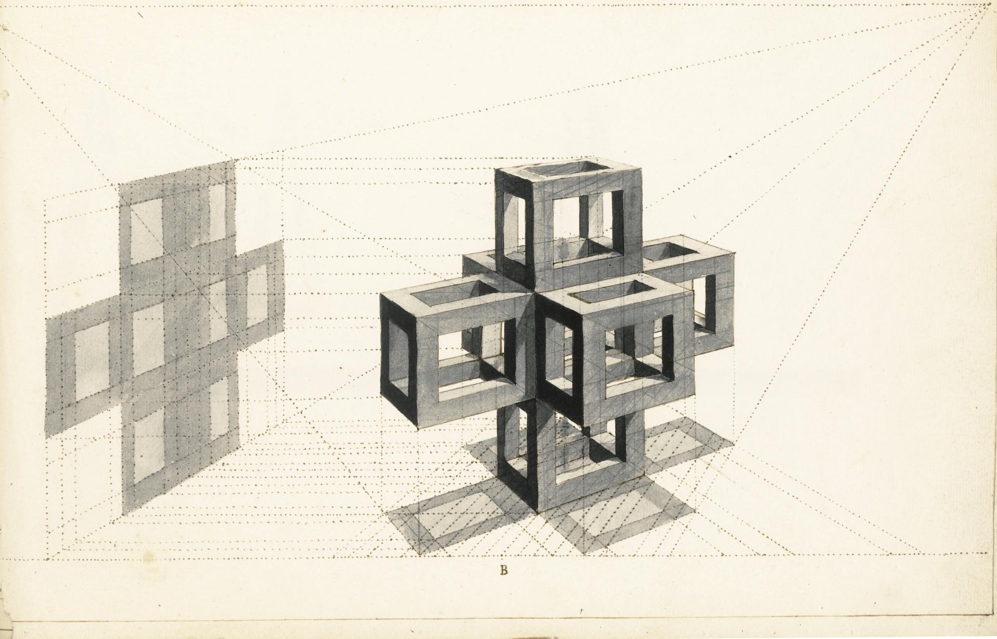 Three Albums Of Perspective Drawings