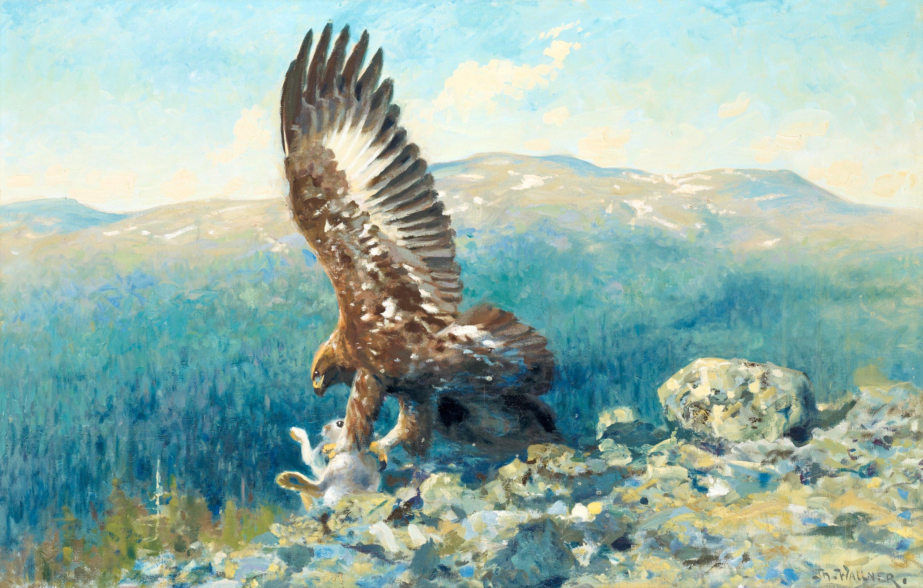 Thure Wallner - Golden Eagle with prey