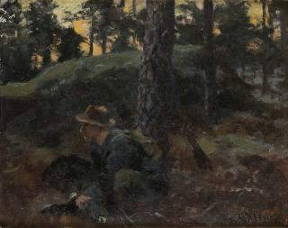 Thure Wallner - Jägare med tjäder