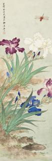 Tian Shiguang - Flower and Dragonfly