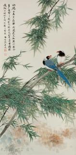 Tian Shiguang - Partridge and Bamboo