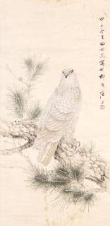Tian Shiguang - Pine Tree and Eagle