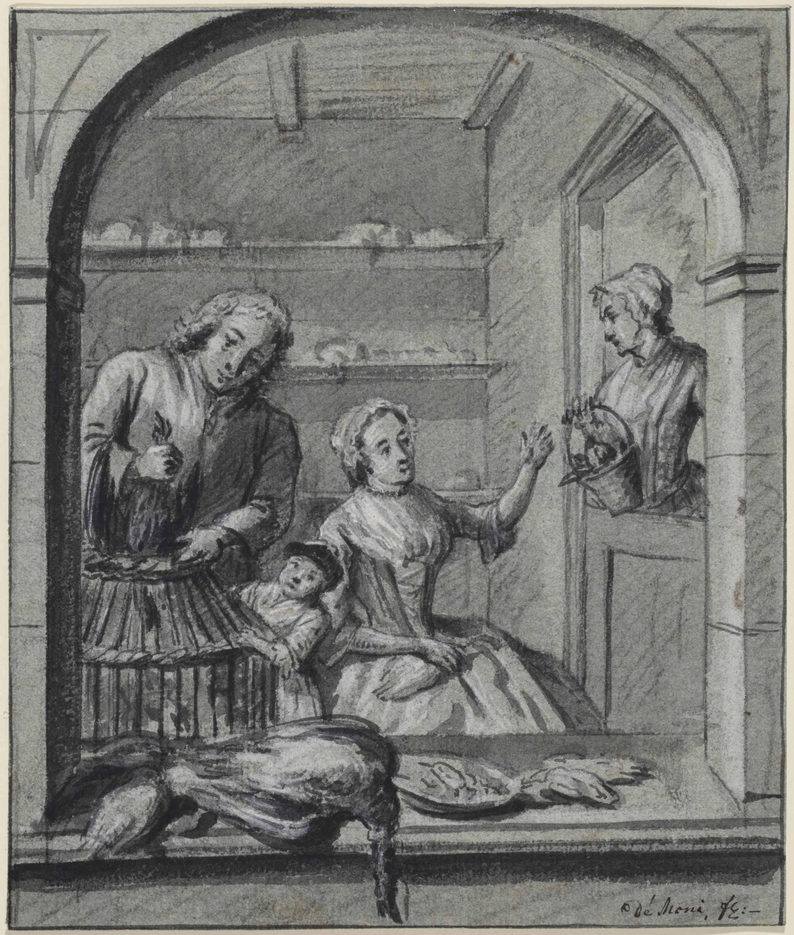 Tibout Regters - At the poulterer\'s shop