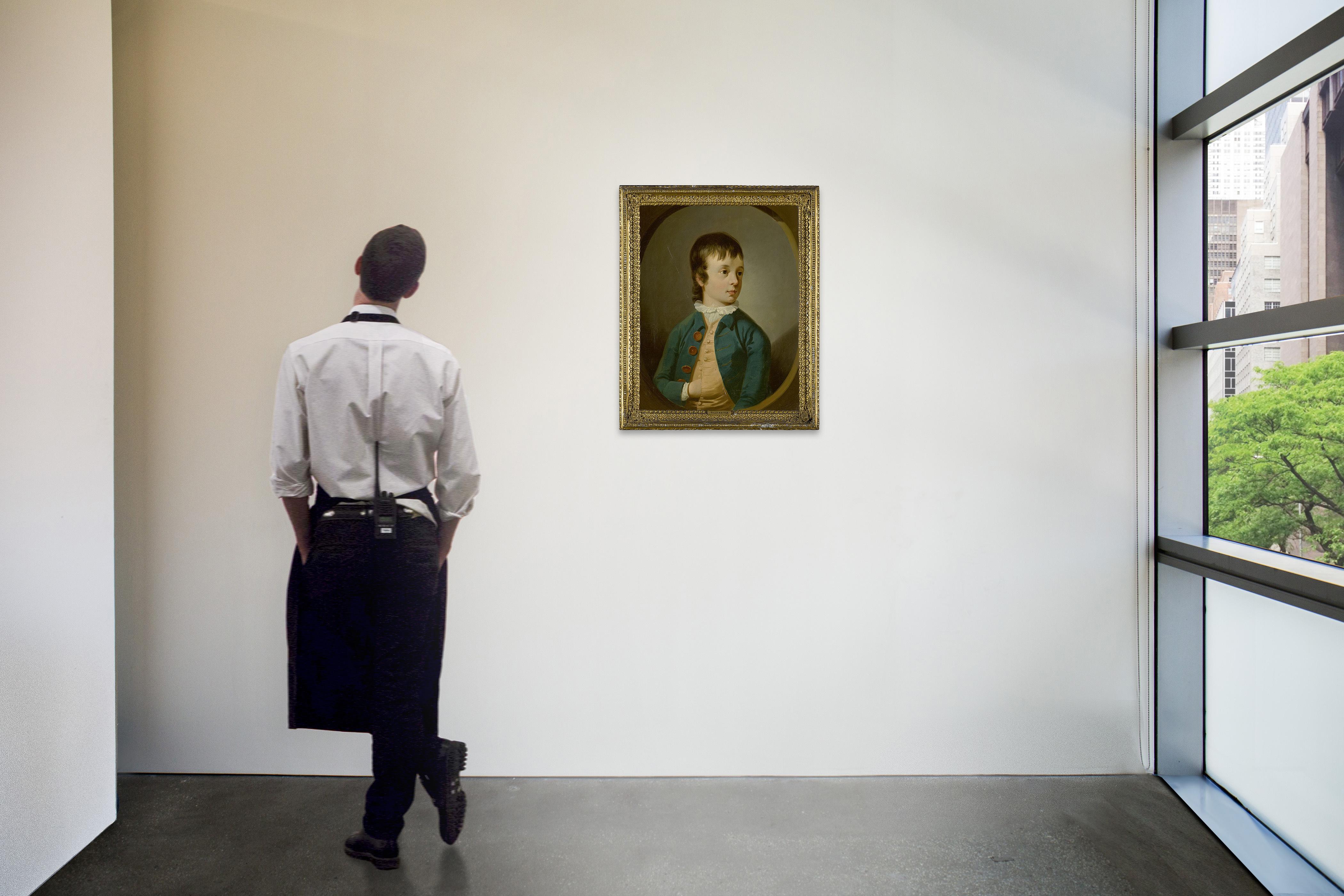 Tilly Kettle - Portrait Of George Legge, 3Rd Earl Of Dartmouth (1755-1810), Half Length, As A Young Boy In A Green Coat And Yellow Waistcoat, His Head Turned To The Right