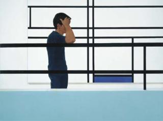 Tim Eitel - Mondrian (blau/weiß)
