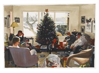 Tim Gardner - Untitled (Mom With Sons At Christmas)