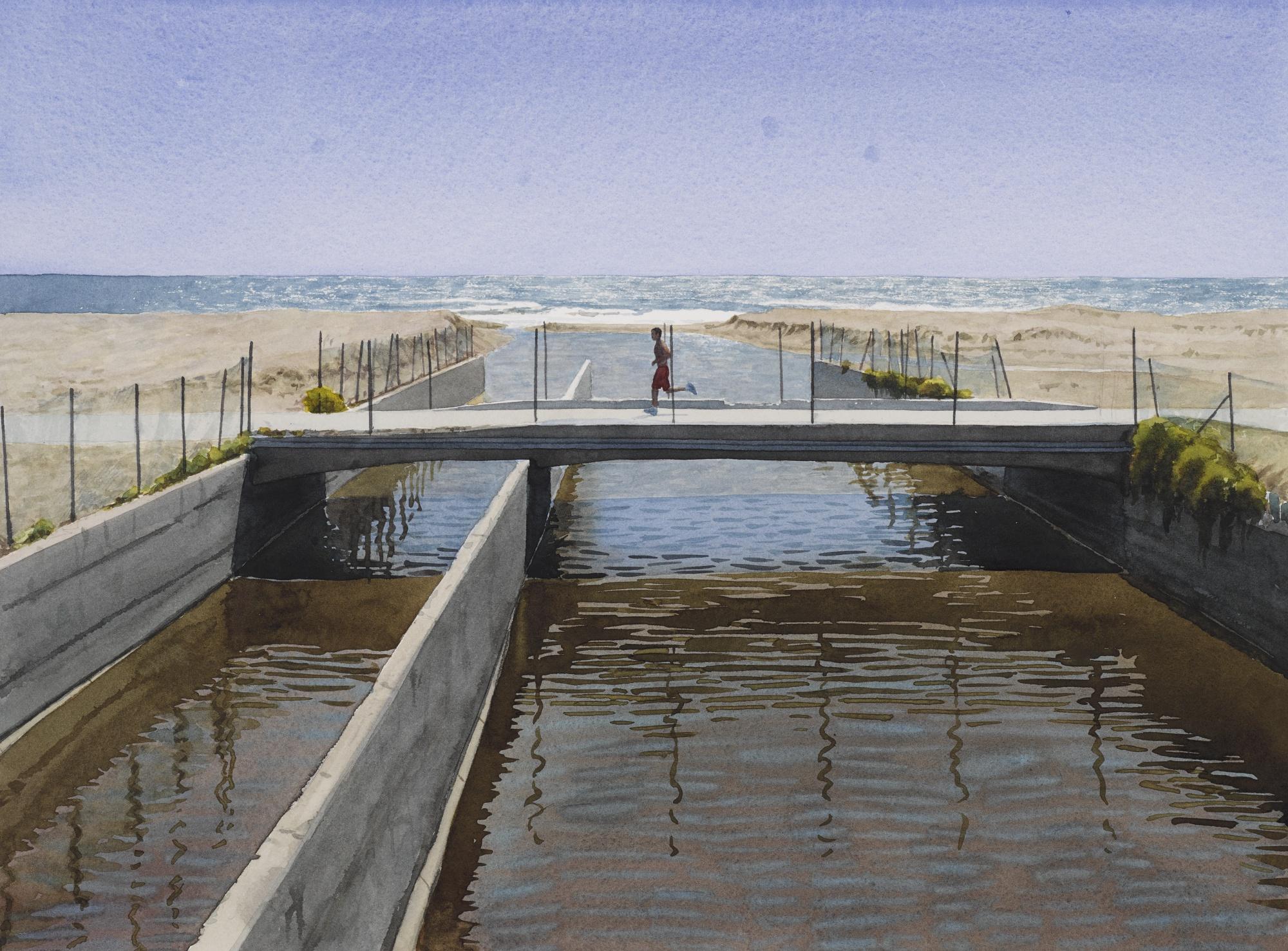 Tim Gardner - Untitled (Runner & Sewage; Venice, Ca)