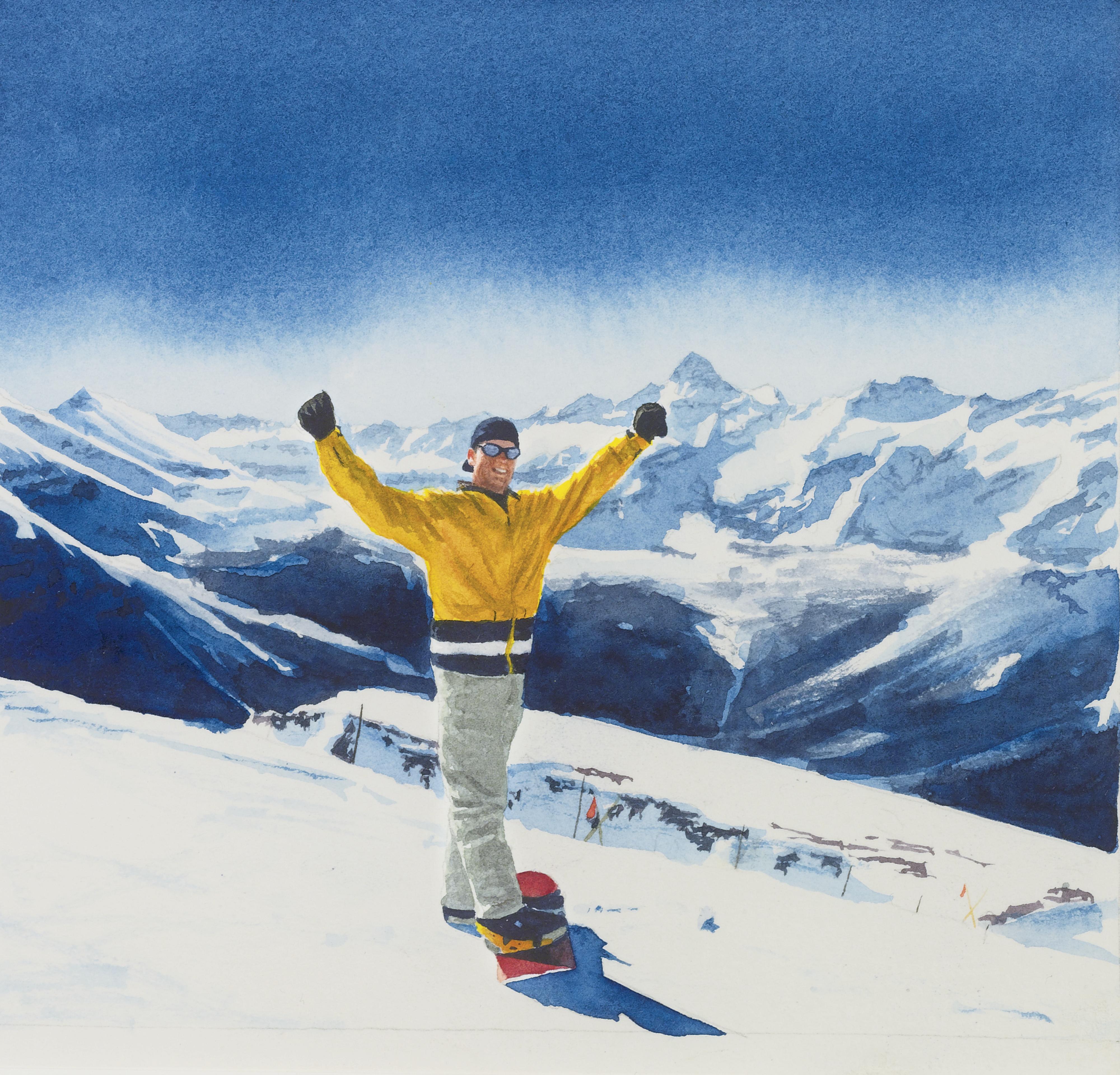 Tim Gardner - Untitled (Snowboarder With Mt. Assiniboine)