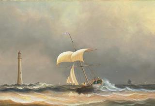 Tim Thompson - Dutch packet off the Eddystone lighthouse