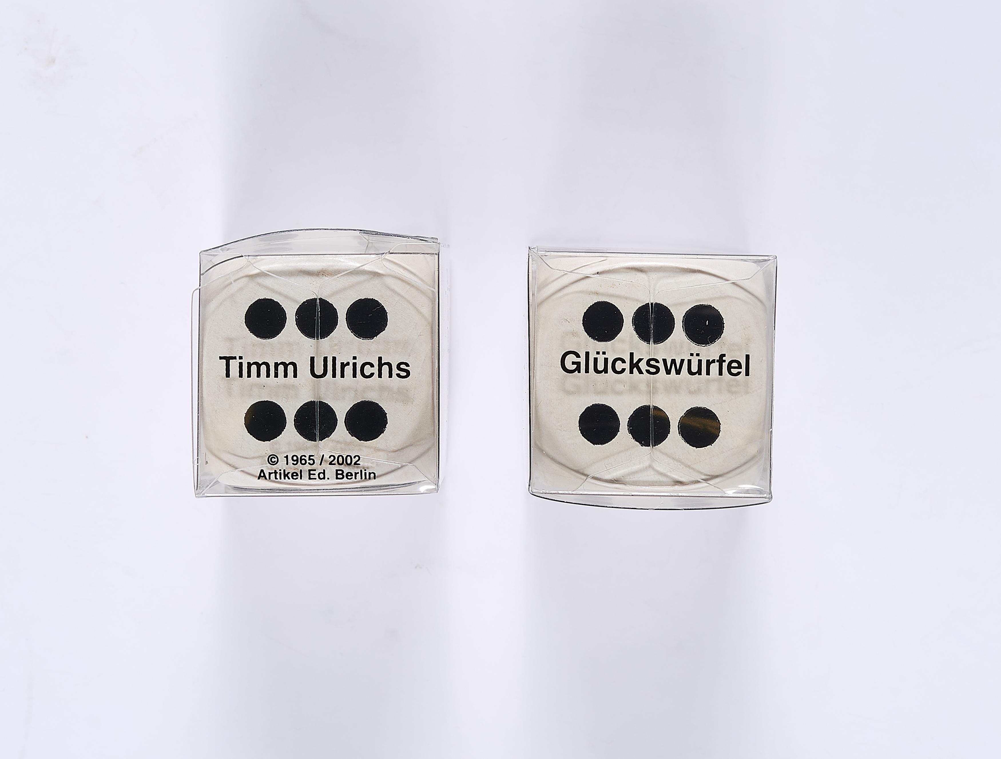 Timm Ulrichs - 2 Glückswürfel/ Dé de la Fortune / Dice of Fortune