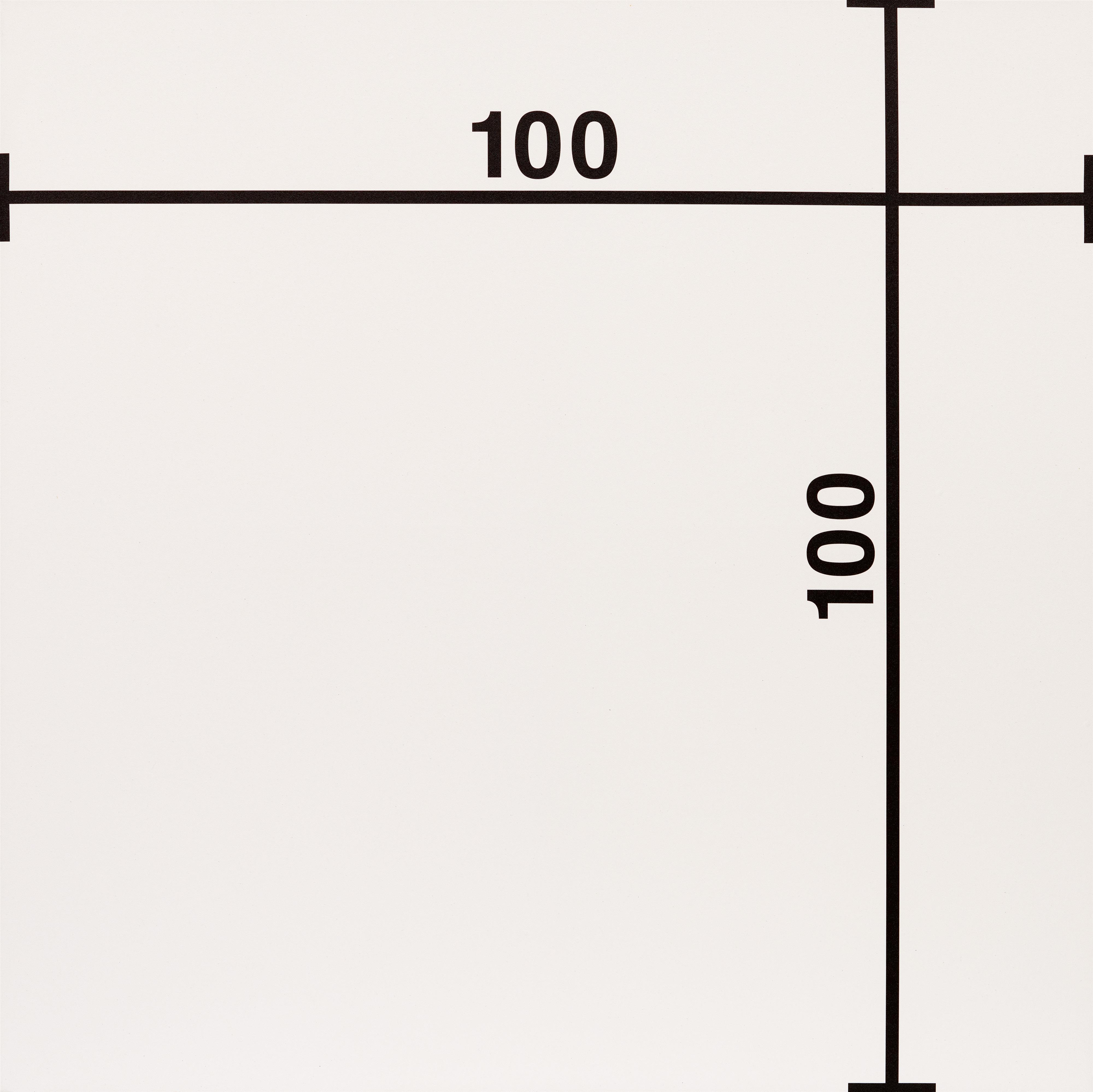 Timm Ulrichs - Bild mit Maßlinien