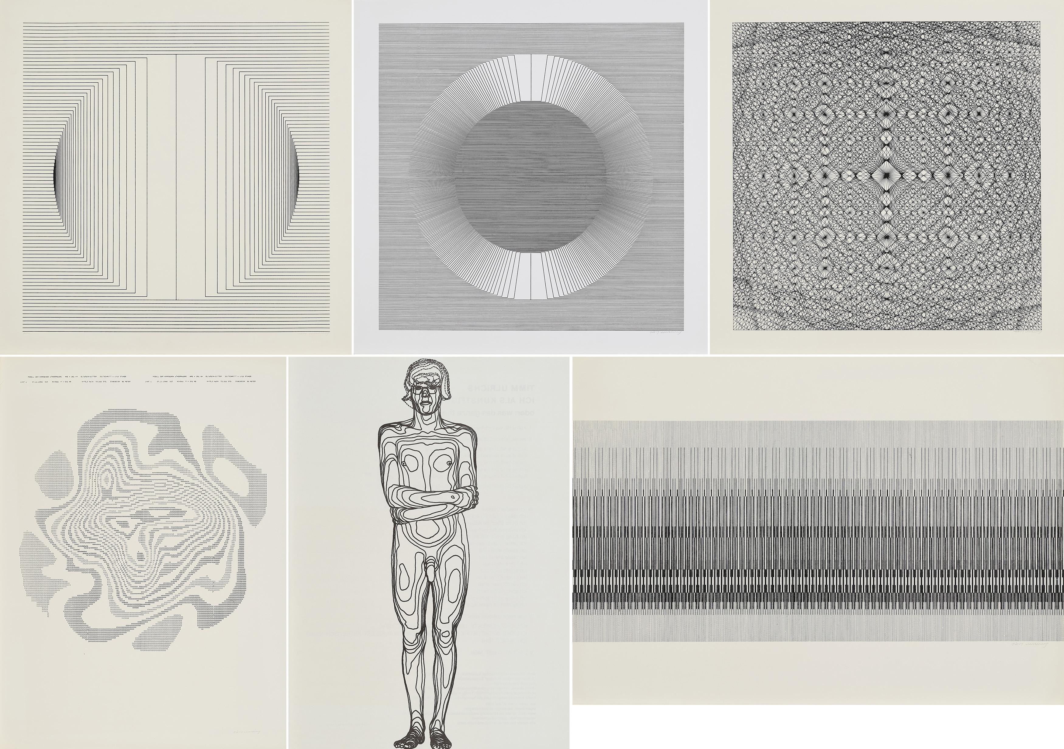 Timm Ulrichs - Konvolut von 8 Serigrafien