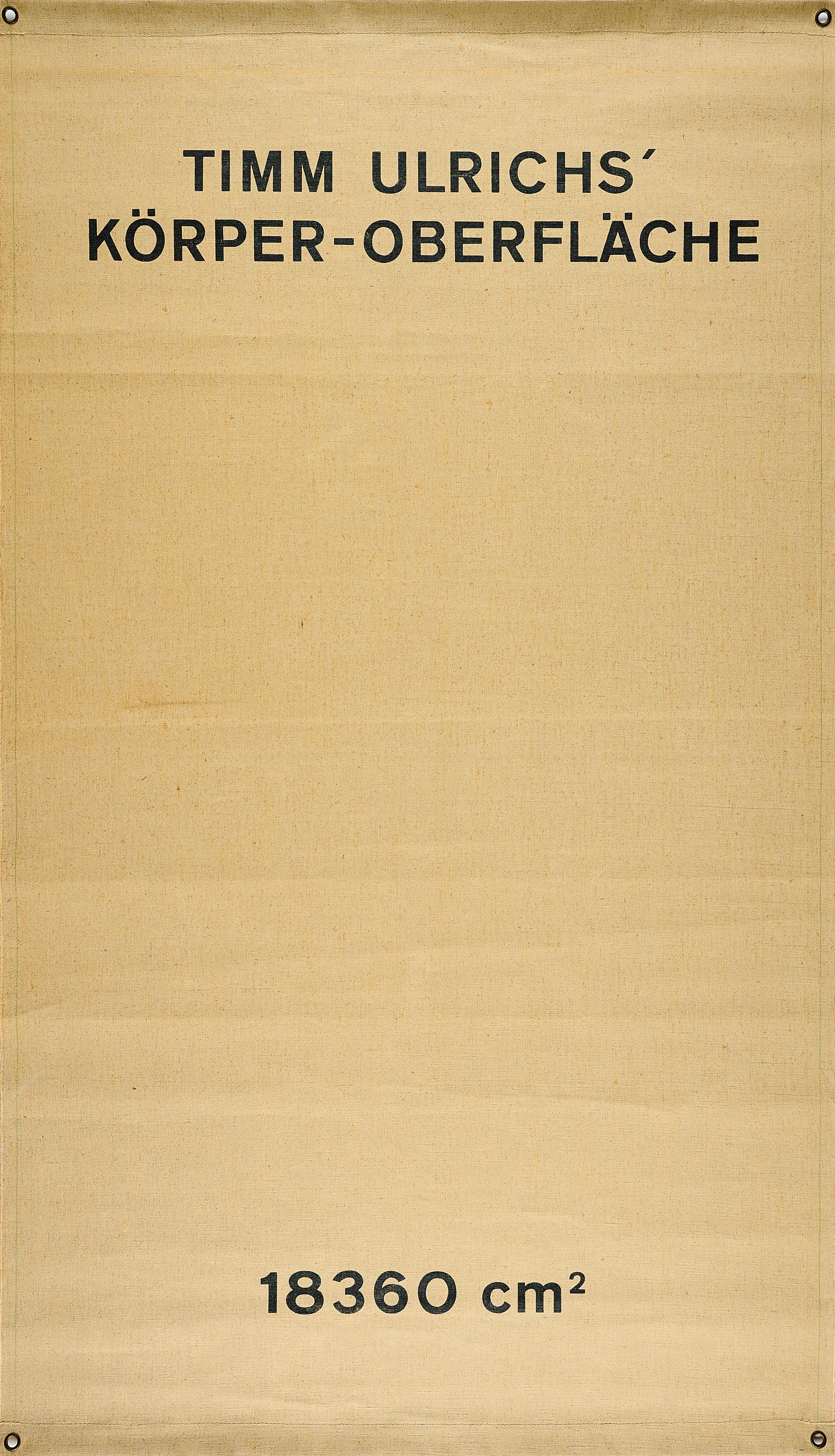 Timm Ulrichs - Selbstporträt (Körper-Kunst-Objekt).