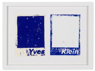 Timothy Hutto - Klein Blue Lino No. 1
