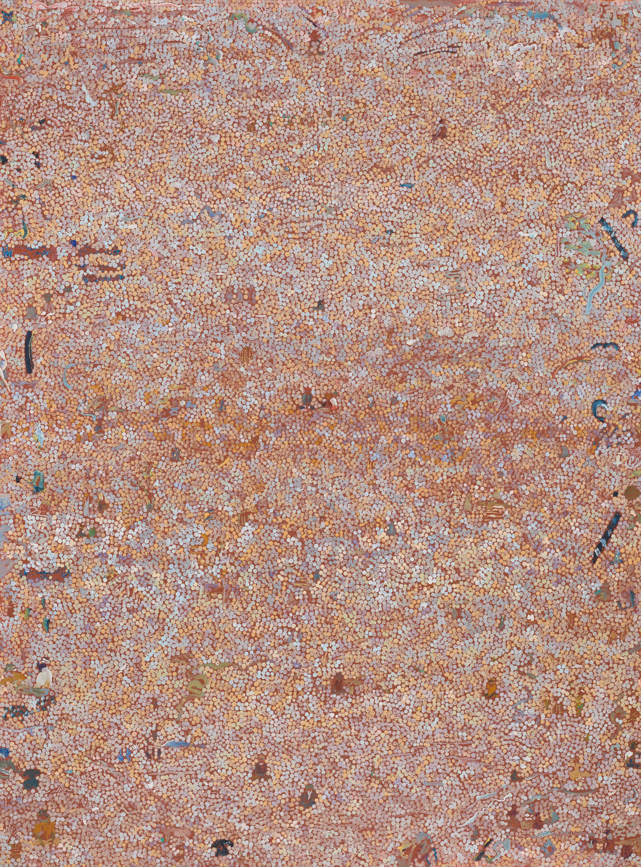 Timothy Johnson - Gibson Desert With Detail From A Tibetan Rug, 1987