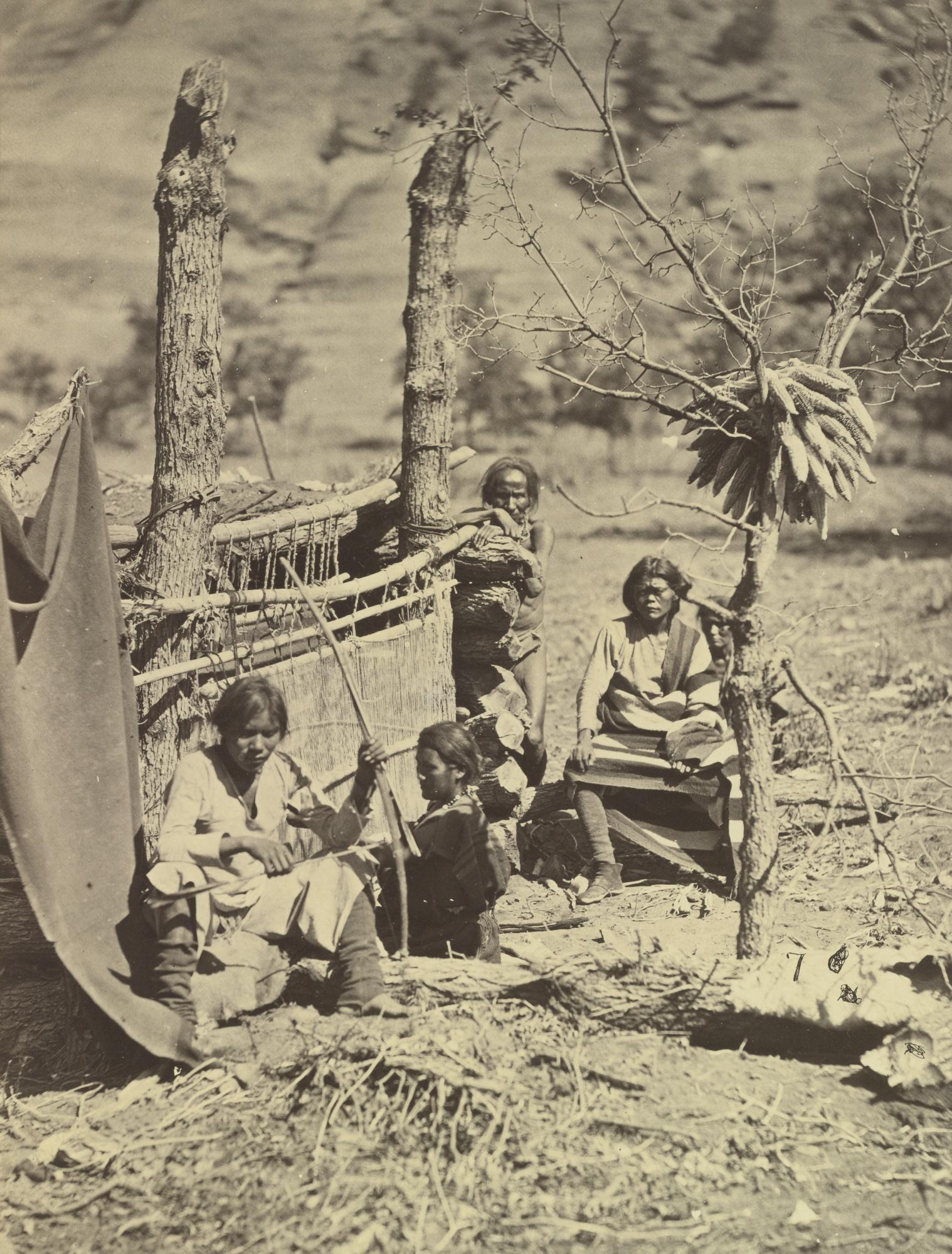 Timothy O\'Sullivan - \'Aboriginal Life Among The Navajoe Indians, Near Old Fort Defiance, N. M.’