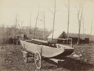 Timothy O\'Sullivan - Pontoon Boat, Brandy Station, Virginia