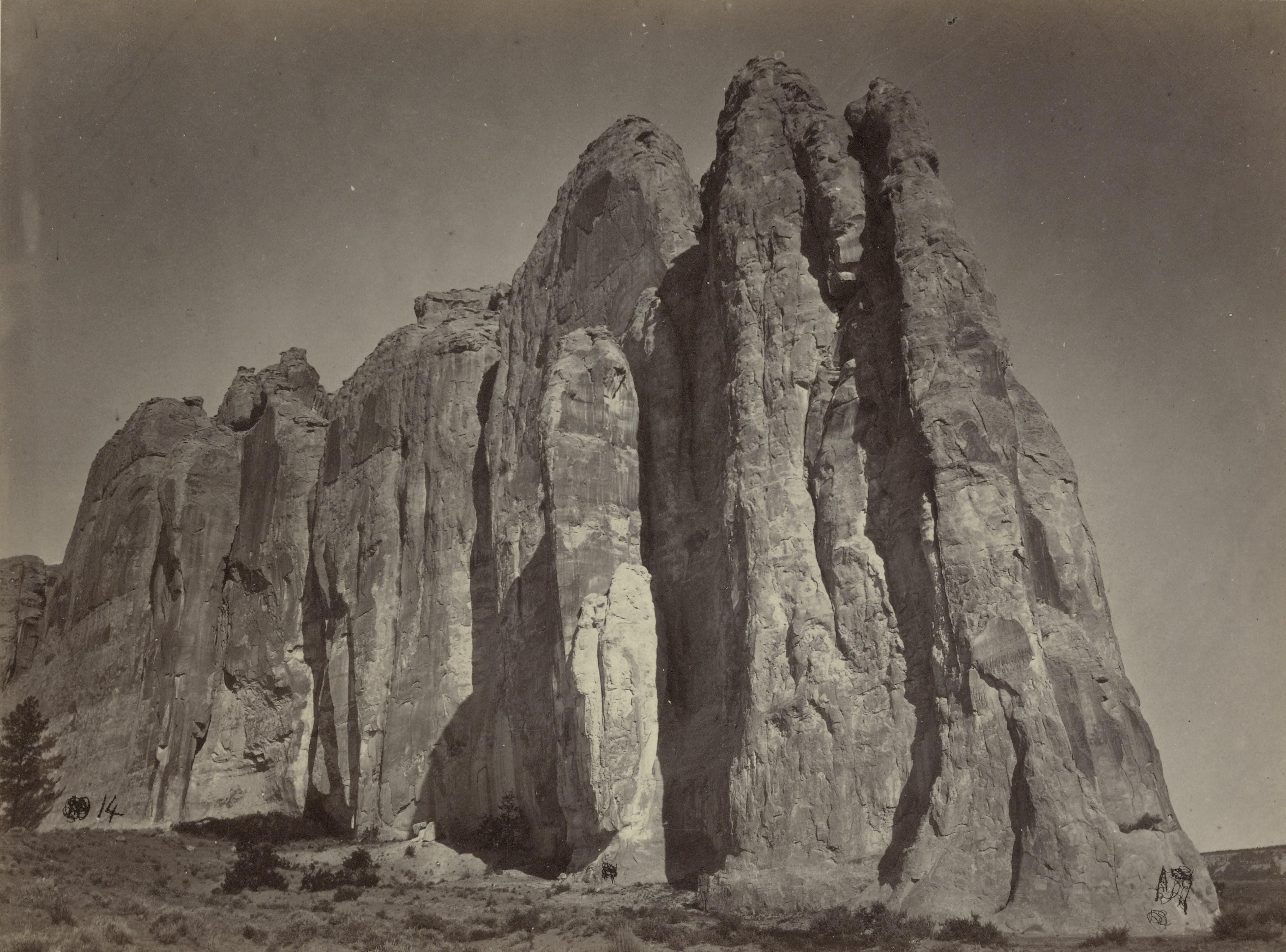 Timothy O\'Sullivan - \'South Side Of Inscription Rock, N. M.\'