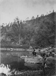 Timothy O\'Sullivan - View on Apache Lake, Sierra Blanca Range, Arizona