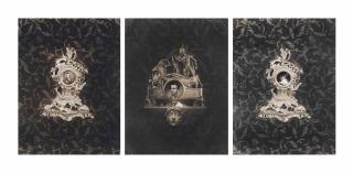 Timur Novikov - A set of three photographs from  The Forgotten Mysteries of Time  series