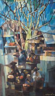 Tin Maung Oo - Turquoise Afternoon