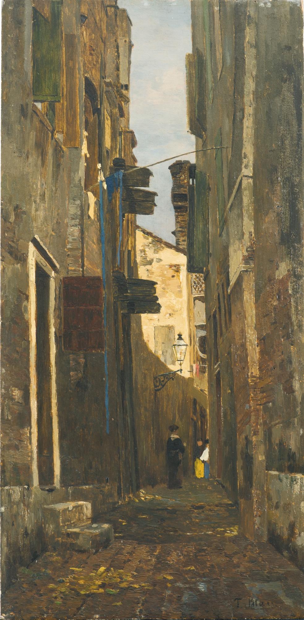 Tina Blau - Austrian ein Italienisches Gässchen (A Lane In Italy)