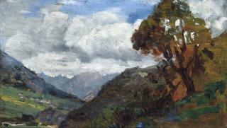 Tina Blau - Berglandschaft bei Oetz, Tirol