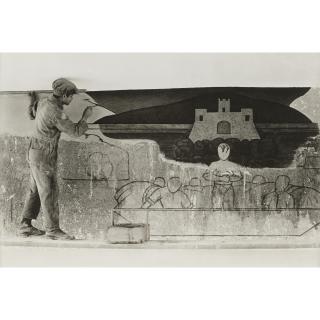 Tina Modotti - Pacheco Painting A Mural, 1927