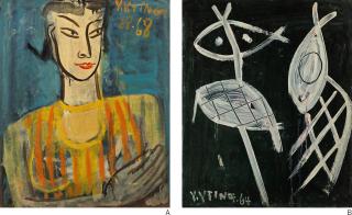 T\'Ing Yin-Yung - A: Portrait Of A Lady; B: Composition I (Double Sided)