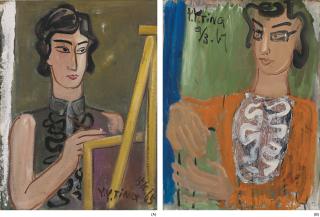T\'Ing Yin-Yung - Portrait Of An Artist; Portrait Of A Lady (Double-Sided)
