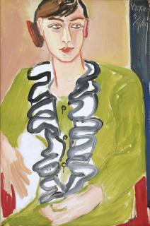 Ting Yin Yung - Seated Lady in Green Blouse