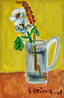 Ting Yinyung - Flowers In A Jar (Painted In 1971)