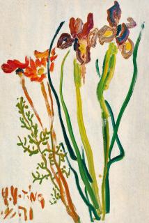 Ting Yinyung - Orchid And Angelica Dahurica (Painted In 1971)
