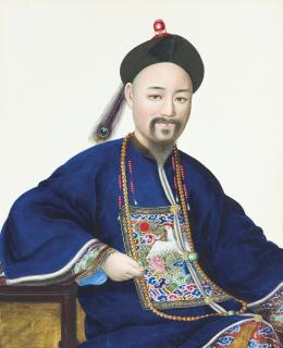 Tingqua - Portraits of Commissioners Qiying and Lin Zexu
