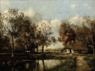 Tinus De Jongh - A Dutch farmhouse